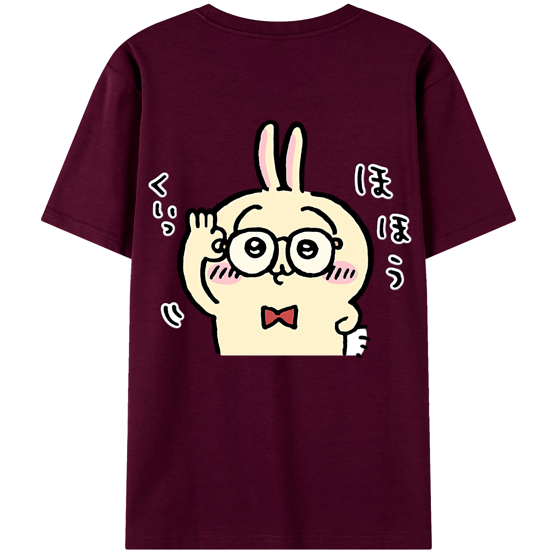 （画像用） ちいかわ うさぎ Chii-kawa usagi レディース半袖Tシャツ(バックプリント)